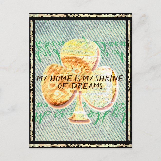 Postale Carte Junction No 6 : Ma maison est mon sanctuaire (Devant)