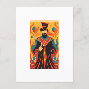 Postale Carte Magician Tarot