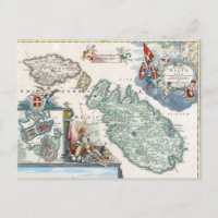 Carte Malte 1720