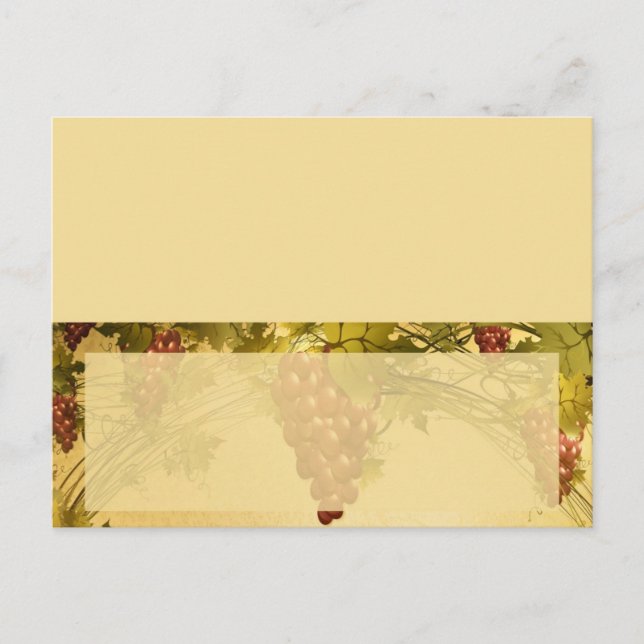 Postale Carte Mariage de vignoble (Devant)