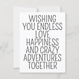 Postale Carte mariage / Vous souhaiter un amour sans fin, 