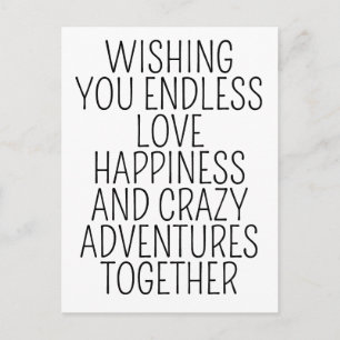 Postale Carte mariage / Vous souhaiter un amour sans fin, 