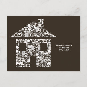 Postale Carte marketing promotionnelle de la Maison d'affa
