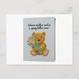 Postale Carte "Meilleurs Vœux de Rétablissement"