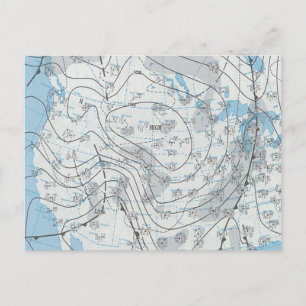 Postale Carte météorologique nationale