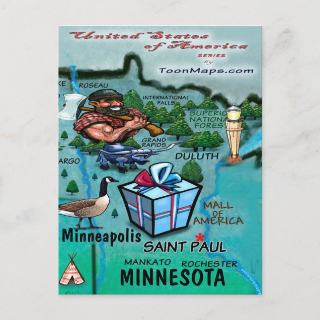 Postale Carte Minnesota USA (Devant)