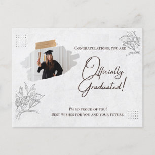 Postale Carte moderne marbre Grad : Célébrer dans le style