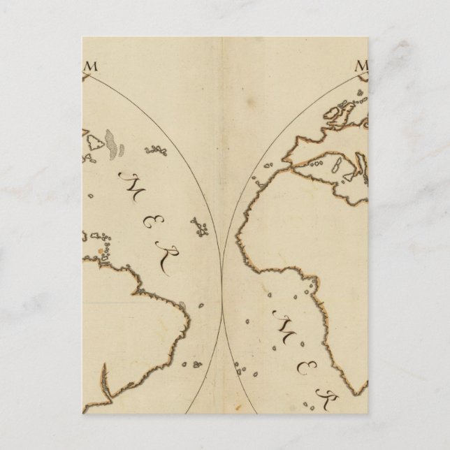 Postale Carte mondiale 2 (Devant)