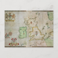 Carte montrant l'itinéraire de la flotte Armada