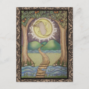 Postale Carte Moon Tarot