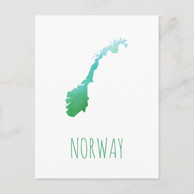 Postale Carte Norvège (Devant)