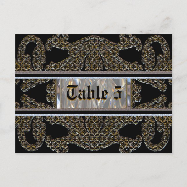 Postale Carte Numéro de marqueur (Devant)