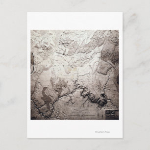 Postale Carte panoramique du Grand Canyon du Colorado et d
