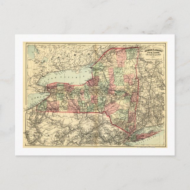 Postale Carte panoramique New YorkNew York (Devant)