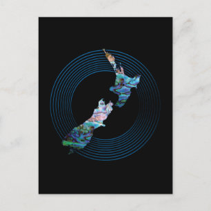 POSTALE CARTE PAUA NOUVELLE-ZÉLANDE