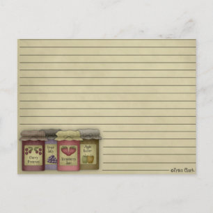 Postale Carte Pays Recette