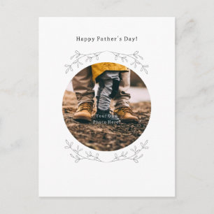Postale Carte personnalisée Joyeuse Fête des Pères avec ph