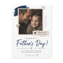 Carte personnalisée pour la Fête des Pères Minimal