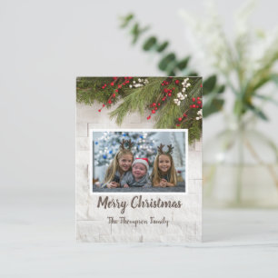 Postale Carte photo de voeux de Noël