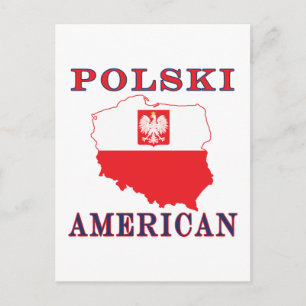 Postale Carte Polski américaine