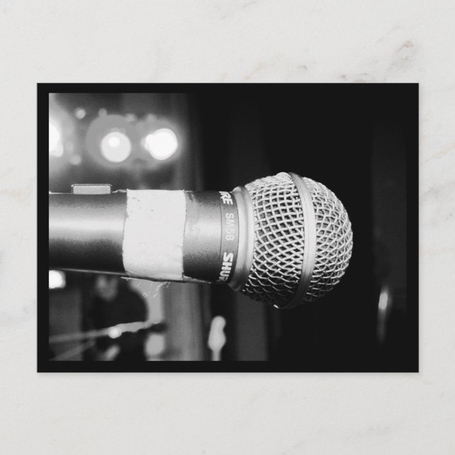 Postale Carte postale-Aimer les Arts-Microphone (Devant)