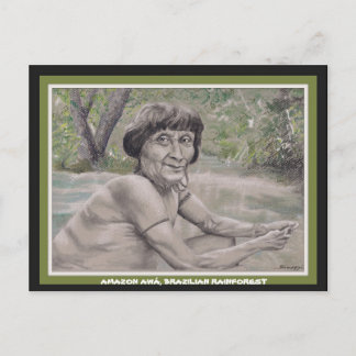 Postale Carte postale. art, aîné de la forêt amazonienne