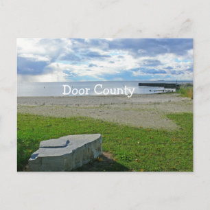 POSTALE CARTE POSTALE, CLOUDS DE LAC/BILLOWY/ROCK/PIER/COM