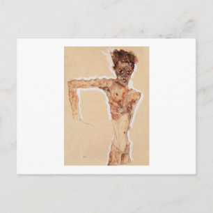 POSTALE  CARTE POSTALE: EGON SCHIELE : AUTO-PORTRAIT 1912
