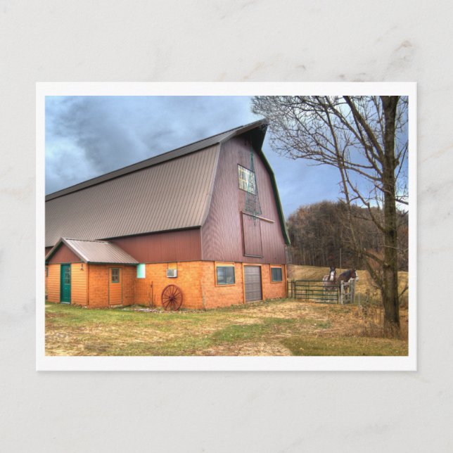 Postale Carte postale, étable Anderson (Devant)