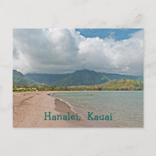 Postale carte postale, "HANALEI BEACH, KAUAI"