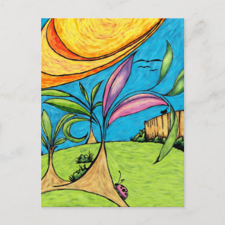 Postale Carte postale, Jardin Summer Fun