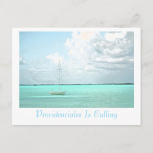 Postale Carte postale, "PROVIDENCIALES VOUS APPELLE"/VOILI