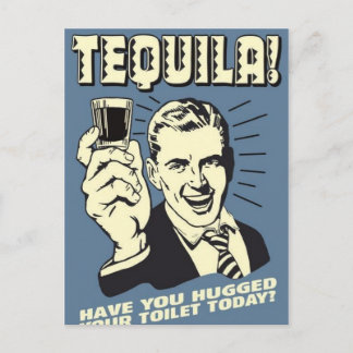 Postale carte postale, rétro, tequila