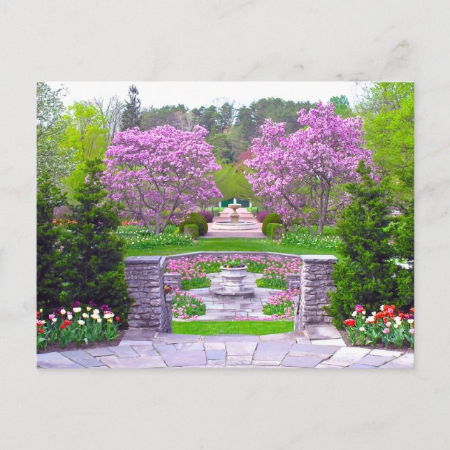 POSTALE CARTE POSTALE, SAUTS GARDENS IN BLOOM (PHOTOG) (Devant)