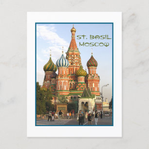 Postale carte postale, "St Basil's, Moscou"