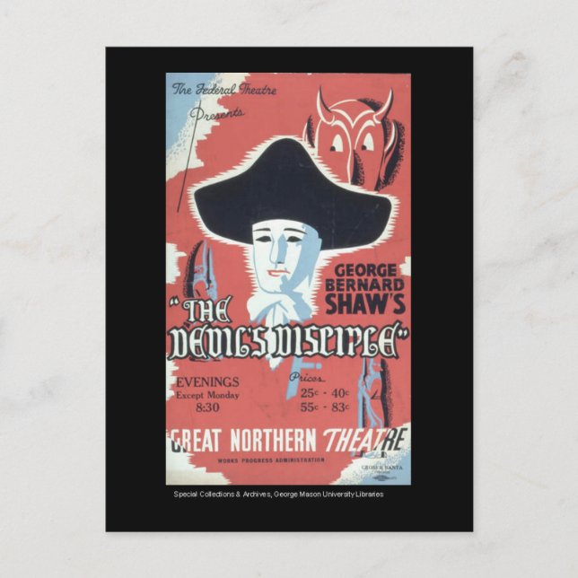 Postale Carte postale-WPA Le disciple de Chicago-Devil (Devant)