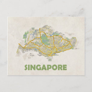 Postale CARTE POSTCARDS ♥ Singapour
