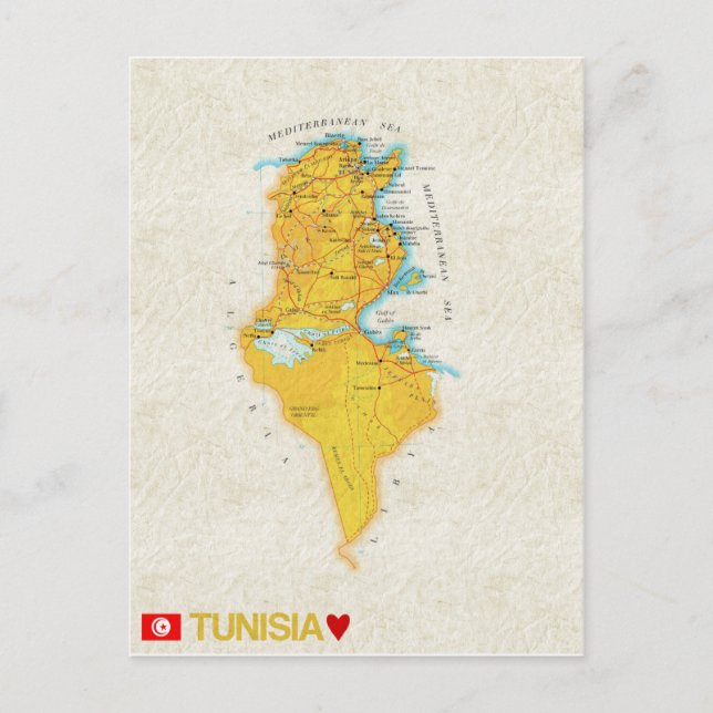 Postale CARTE POSTCARDS ♥ Tunisie (Devant)
