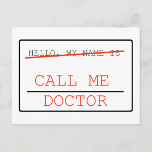 Postale Carte poste médicale Call Me Doctor