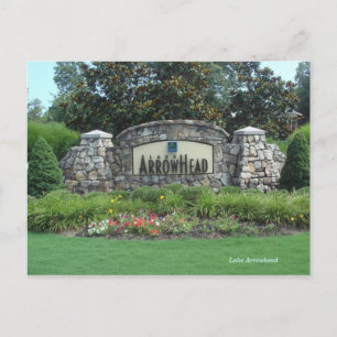 Postale Carte Postercard 2 du lac Arrowhead