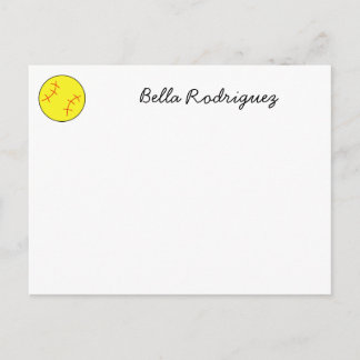 Postale Carte pour notes du base-ball, carte postale,