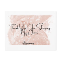 Carte pour notes personnalisable Merci revendeur