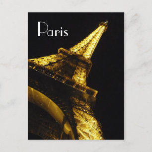 Postale Carte pour notes Tour Eiffel Paris