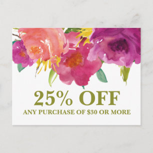 Postale Carte promotionnelle mariage Florist Floral Market