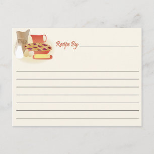 Postale Carte Recette - Cuisine