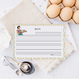 Postale Carte Recette Fête des mariées Rétro femme au foye