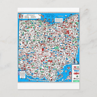 Postale Carte Retro 1966 Ohio