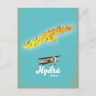 Postale Carte rétro de la grèce d'Hydra