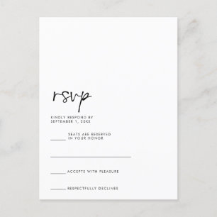 Postale Carte RSVP