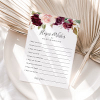 Carte Rustique Baby shower Floral